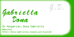 gabriella dona business card